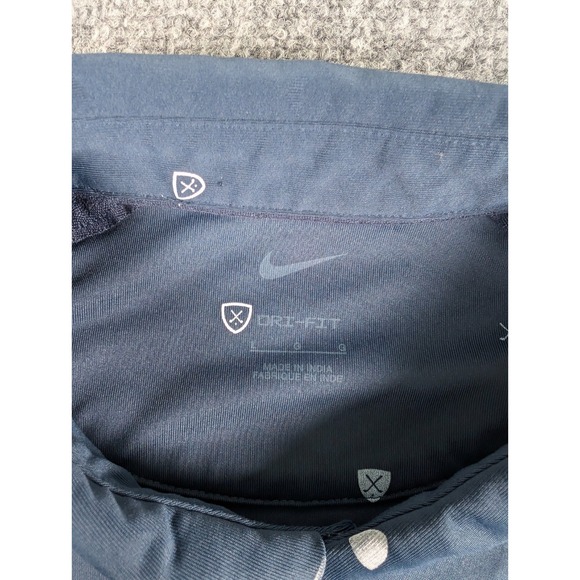 Nike Dri Fit Golf Polo Shirt Mens Large Navy Clubs All Over Print - Picture 3 of 9
